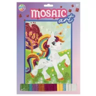 Unicorn Fun Set creativ mozaic din spumă cu sclipici