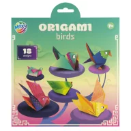 Animale Birds hârtie origami, set de 18 bucăți