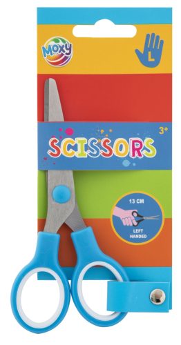 Colorat Moxy Foarfece pentru stângaci albastru 13 cm