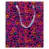 Colorat Neon Pungă cadou cu model 18x10x23 cm
