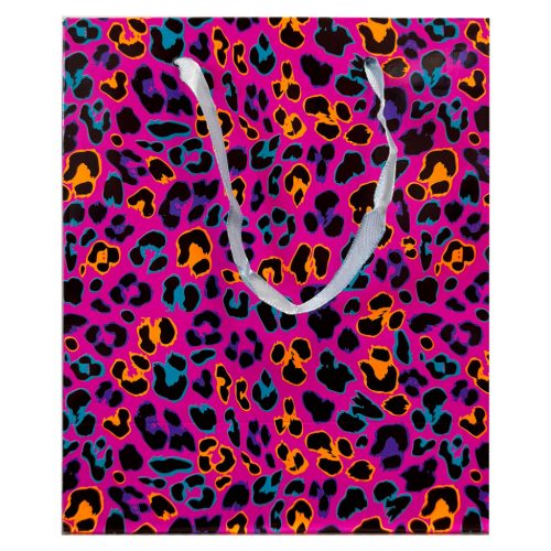 Colorat Neon Pungă cadou cu model 18x10x23 cm
