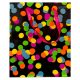 Colorat Neon Săculeț cadou cu buline 18x10x23 cm