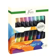 Colorat Nassau Set de vopsele acrilice Bright 18 bucăți