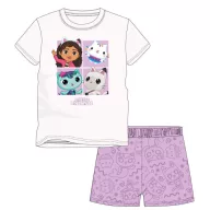   Gabby's Dollhouse Friends pijama scurt pentru copii 3 - 8 ani / 98 - 128 cm