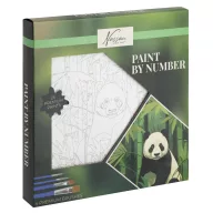 Animale Nassau Set de pictură pe numere Panda 20x20 cm