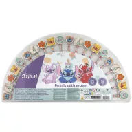   Disney Lilo și Stitch Aloha set de creioane colorate și grafit cu radieră, 20 bucăți