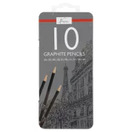   Colorat Nassau set de creioane grafit cu durități multiple, 10 bucăți