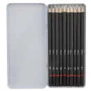 Colorat Nassau set de creioane grafit cu durități multiple, 10 bucăți