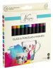 Colorat Nassau  set de markere pentru sticlă și porțelan 12 buc