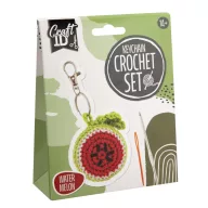 Fructe Red Set de croșetat pentru breloc cu pepene verde
