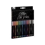 Colorat Craft set de 12 pixuri gel cu sclipici