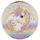 Unicorn Rainbow farfurii de hârtie set de 6, 23 cm