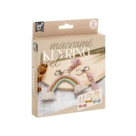   Colorat Rainbow Set creativ pentru realizat brelocuri macramé, 2 piese