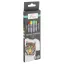 Colorat Nassau set de markere textile lavabile cu două capete, 6 bucăți