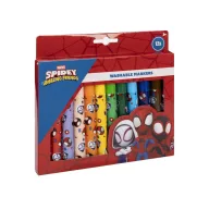 Omul Păianjen Spidey set de 12 markere textile lavabile