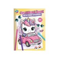 Unicorn Friends cu abțibilduri de colorat