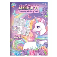   Unicorn Pastel Rainbow set de colorat și activități, 64 pagini