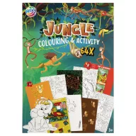 Junglă Fun set de colorat și activități, 64 de pagini