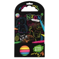 Animale Neon carte de colorat cu markere 40 pagini