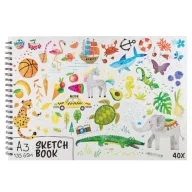 Colorat Moxy Carnet de schițe spirală A/3, 40 foi