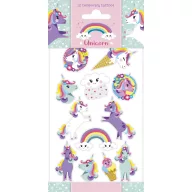 Unicorn Rainbow set de 12 tatuaje