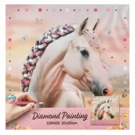 Cal Braid pictură cu diamante pe pânză 30x30 cm