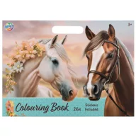 Cal Flower set de colorat și abțibilduri