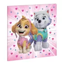 Patrula Cățelușilor Girls Power pictură cu diamant pe pânză 30x30 cm