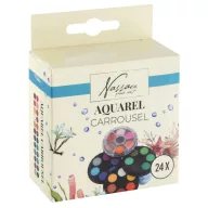 Colorat Nassau Set de vopsele acrilice Carrousel, 24 piese
