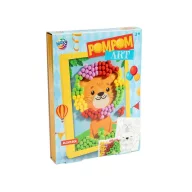 Animale Colorful Set creativ cu pompoane Leu