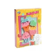 Fluture Colorful Set Creativ cu Pom Pom și Înghețată