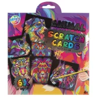 Animale Colorful set de gravare pe imagine cu zgârieturi