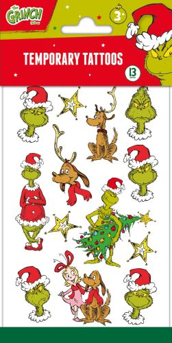 Grinchul Dr Seuss set de tatuaje, 13 piese
