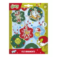   Grinchul Dr Seuss Set decorațiuni brad de Crăciun, 5 bucăți