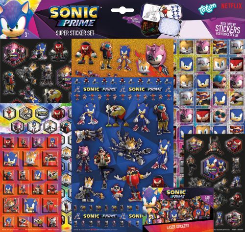 Sonic Ariciul Prime Set super autocolante cu joc