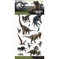 Jurassic World Wild set de 12 tatuaje