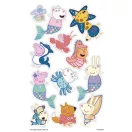 Purcelușa Peppa Mermaid set de tatuaje 12 bucăți