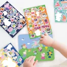 Purcelușa Peppa Awesome Friends set stickere pentru fereastră