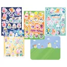 Purcelușa Peppa Awesome Friends set stickere pentru fereastră