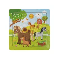 Animale Farm puzzle din lemn 9 piese