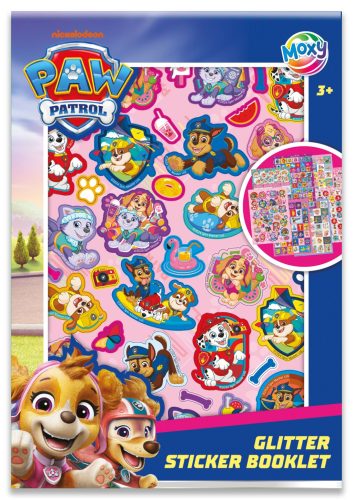Patrula Cățelușilor Puppy Love carte de autocolante cu sclipici