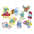Strumfii Happy set de autocolante cu cristale diamant, 9 bucăți