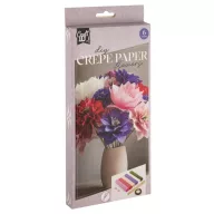 Colorat Summer set decorativ din hârtie creponată cu flori
