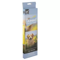Animale Dog puzzle cu mărgele diamant 30x30 cm