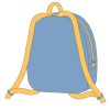 Disney Lilo și Stitch Ananas rucsac de pluș, geantă 22 cm