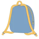 Disney Lilo și Stitch Ananas rucsac de pluș, geantă 22 cm