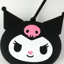 Hello Kitty Black Kuromi geantă, geantă de umăr cu portofel 27 cm