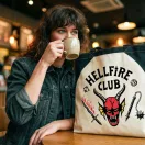 Stranger Things Hellfire Club geantă de cumpărături 40 cm