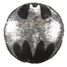 Batman pernă decorativă reversibilă cu paiete 30 cm