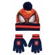 Spiderman Red Set copil: căciulă + mănuși
